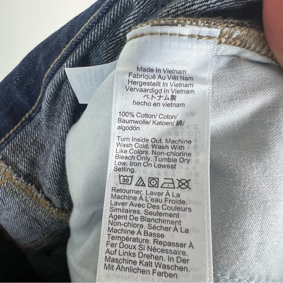 NWOT J. Crew Midlength Denim Jean Long Shorts in Indigo Dark Wash Size 27 - Picture 7 of 8